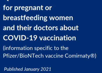 Information on the COVID-19 vaccine for women who are pregnant or breastfeeding