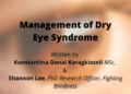 Management of Dry Eye Syndrome