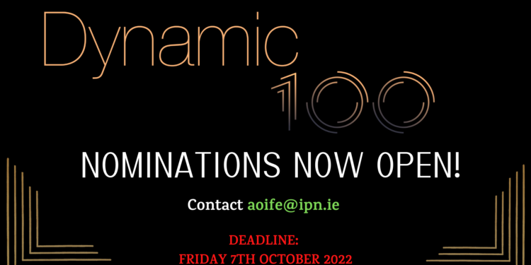 Nominations are now open for the Dynamic 100
