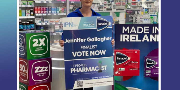 Jennifer Gallagher of Kildare Pharmacy was nominated a lot because she was critical in helping to recently save a patients’ life.