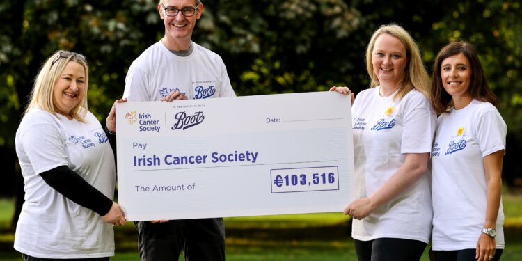 Boots customers and colleagues raise over €100,000 for the Irish Cancer Society Night Nurses through the Boots Night Walk