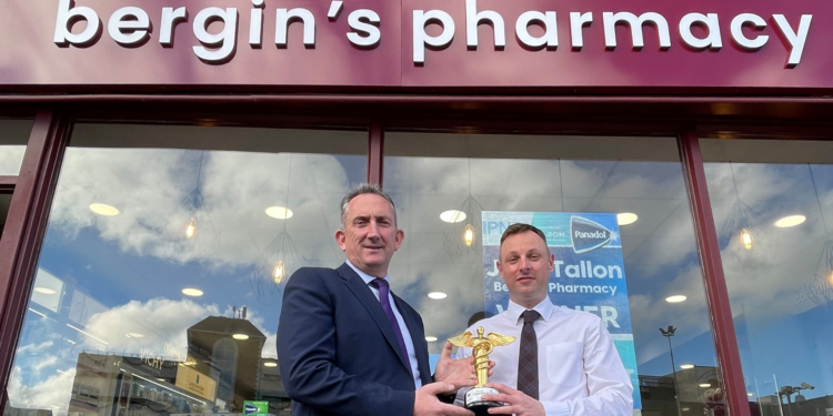 Dave Barrett and pharmacist John Tallon