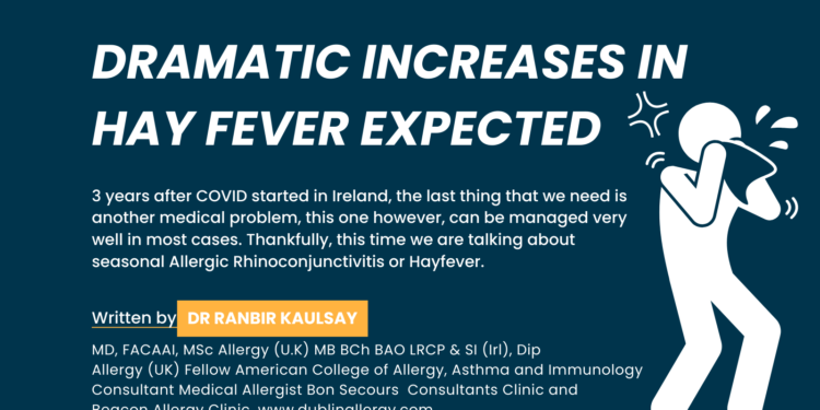 Dramatic increases in Hay fever expected
