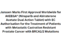 Janssen Marks First Approval Worldwide for AKEEGA® (Niraparib and Abiraterone Acetate Dual Action Tablet) with EC Authorisation for the Treatment of Patients with Metastatic Castration Resistant Prostate Cancer with BRCA1/2 Mutations