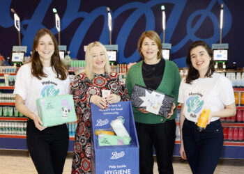Boots Ireland will match donations made to Hygiene Hub throughout February to help those living in poverty across Ireland.