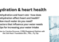 Hydration and heart health