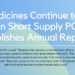 Medicines Continue to be in Short Supply PGEU publishes Annual Report