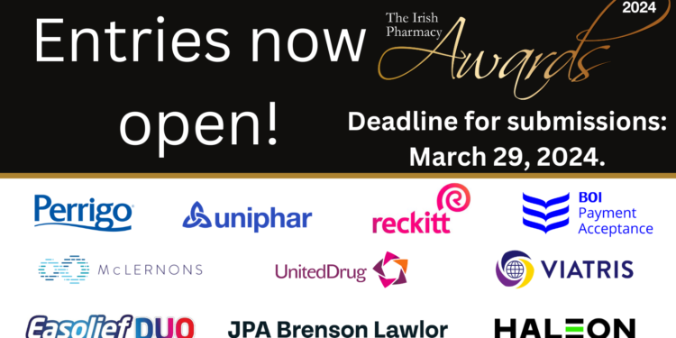 Irish Pharmacy Awards 2024 – Entries open!